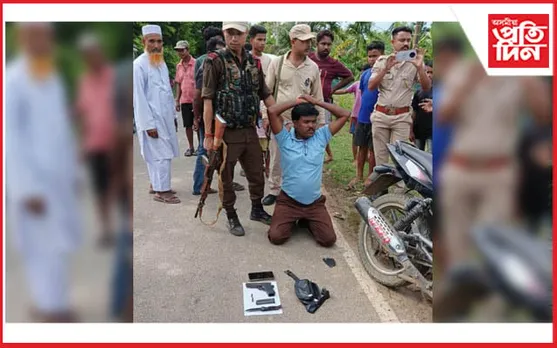 লংকাৰ কাকীত অবৈধ অস্ত্ৰসহ এজনক আটক...